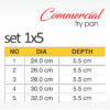 Apex Commercial Fry Pan Metal Finish