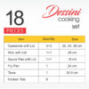 Apex Non Stick Dessini Moon Set Forging18 Pcs.