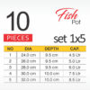 Apex Fish Pot Set 10 Pcs.