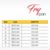 Apex Non Stick Fry Pan Multi Color