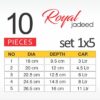 Apex Royal Jadeed Metal Finish Set 10 Pcs.