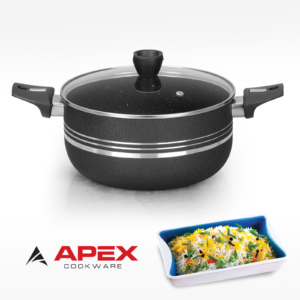 Apex Non Stick Cooking Pot Black