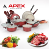 Apex Non Stick Glory Set 19 Pcs (Meroon).