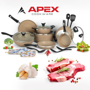Apex Non Stick Glory Set 19 Pcs (Golden).