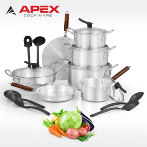 Apex Family Jadeed GL Metal Finish Set 19 Pcs.
