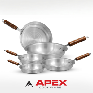 Apex Commercial Fry Pan Metal Finish