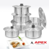 Apex Round Metal Finish Set 12 Pcs.