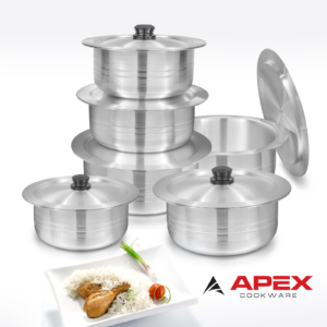 Apex Round Metal Finish Set 12 Pcs.