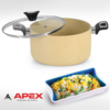 Apex Non Stick Cooking Pan Multi Color (Cream)