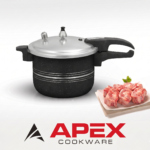 Apex Dessini Non Stick Pressure Cooker Black Color
