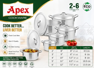 Apex Casserole Set (2 - 6) 10 Pieces